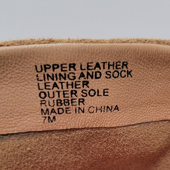 Banana Republic Knee High Tall Suede Slouchy Tan Heeled Boots Size 7 - Picture 9 of 13